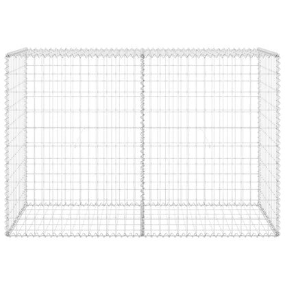 Gabion Wall with Covers Galvanised Steel 150x60x100 cm