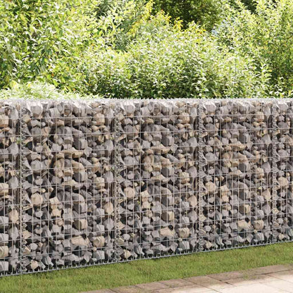Gabion Wall with Covers Galvanised Steel 300x30x100 cm