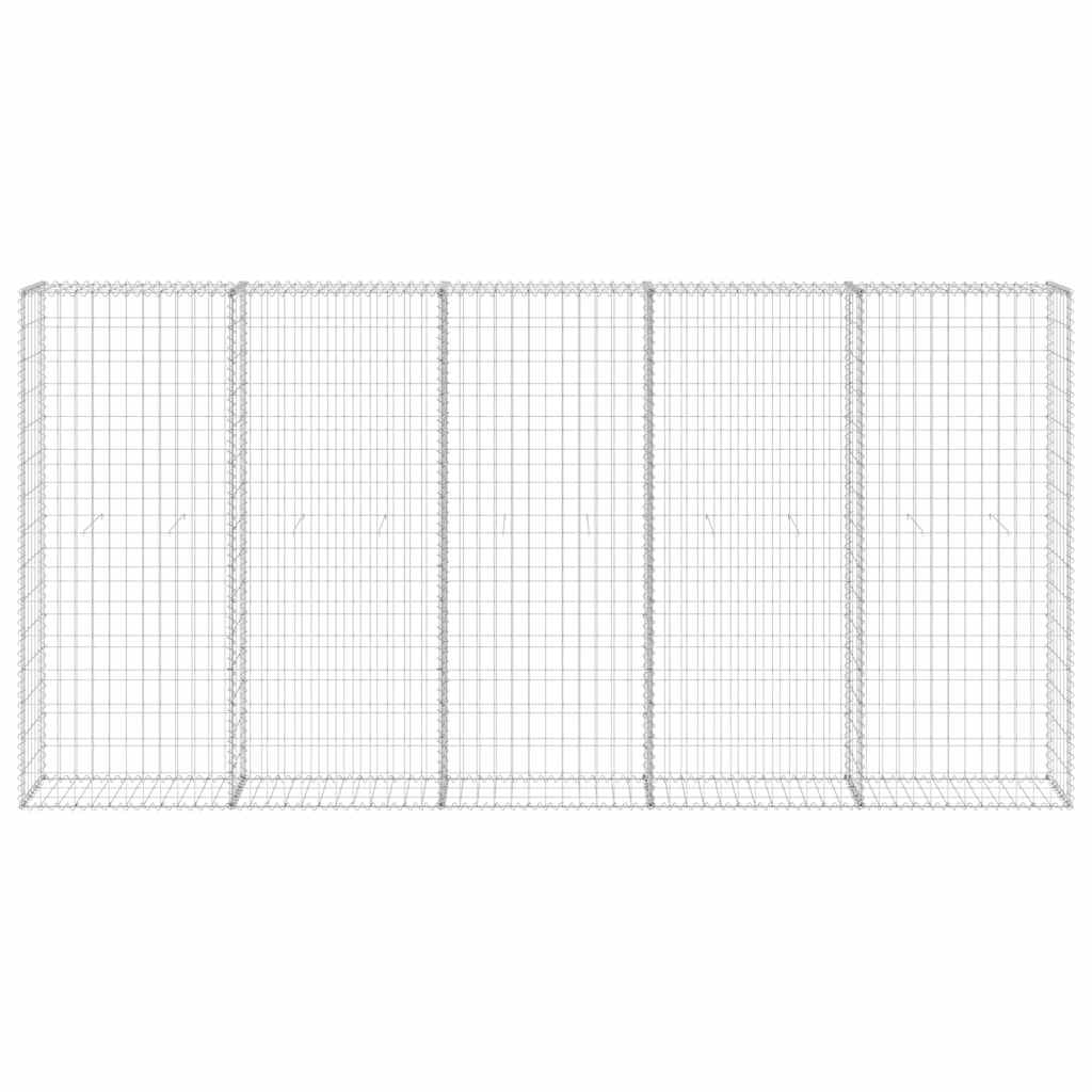 Gabion Wall with Covers Galvanised Steel 300x30x150 cm