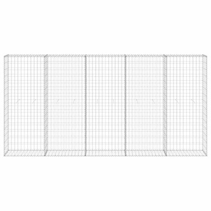 Gabion Wall with Covers Galvanised Steel 300x30x150 cm