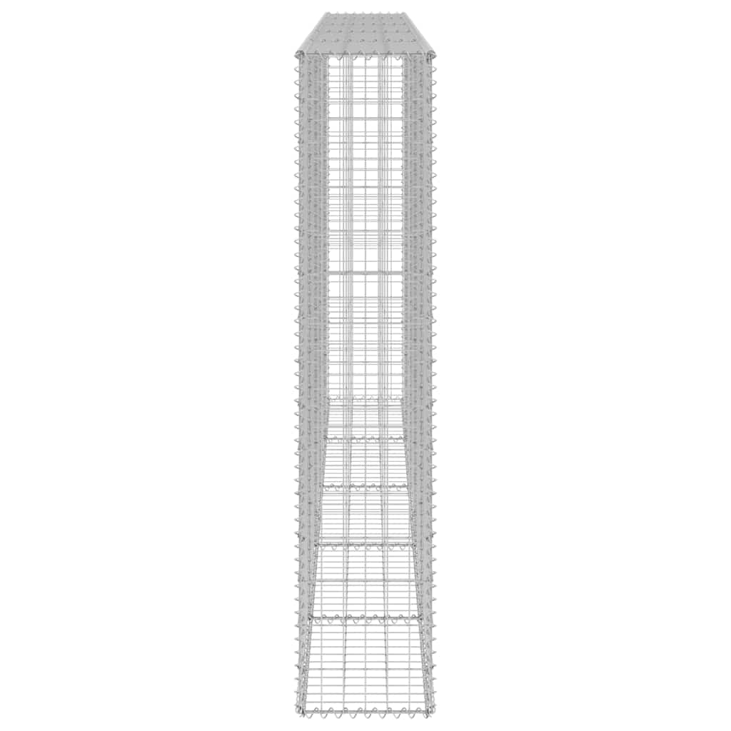 Gabion Wall with Covers Galvanised Steel 300x30x150 cm