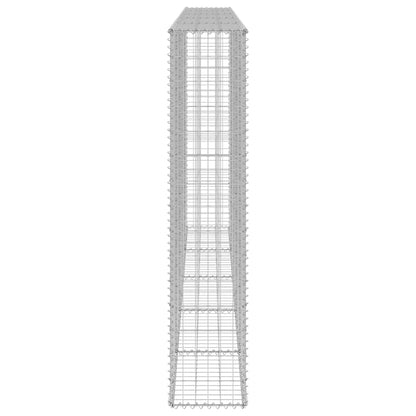 Gabion Wall with Covers Galvanised Steel 300x30x150 cm