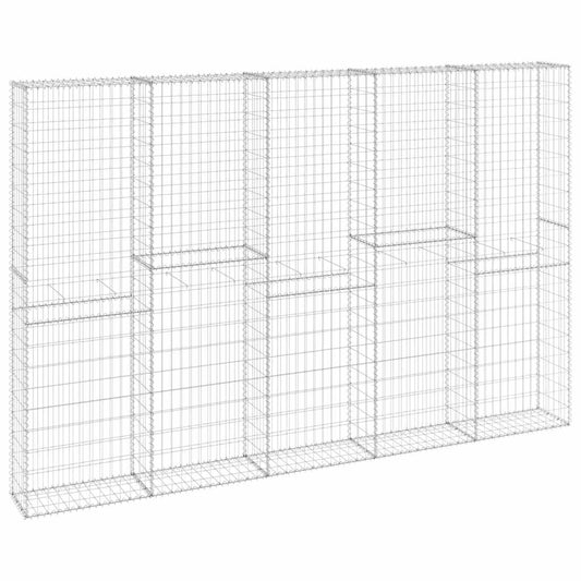 Gabion Wall with Covers Galvanised Steel 300x30x200 cm