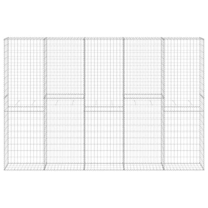Gabion Wall with Covers Galvanised Steel 300x30x200 cm