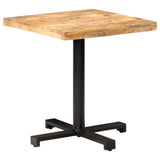 Bistro Table Square 70x70x75 cm Rough Mango Wood