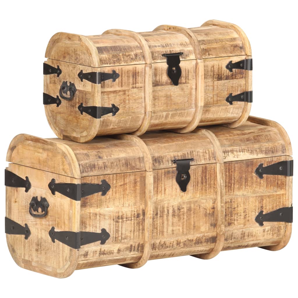 Storage Chest | Natural wood | Solid Mango Wood | Medium | Storage Chest