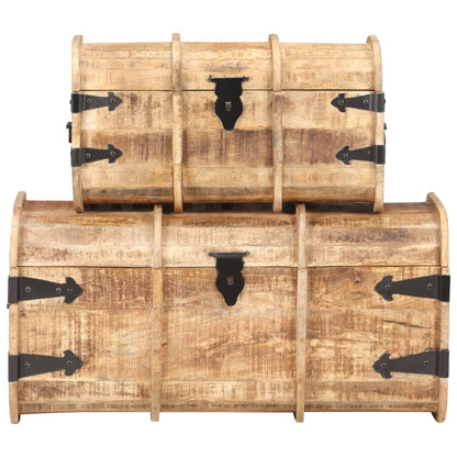 Storage Chest | Natural wood | Solid Mango Wood | Medium | Storage Chest