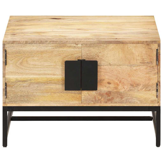 Coffee Table | Natural wood | Solid mango wood, powder-coated iron