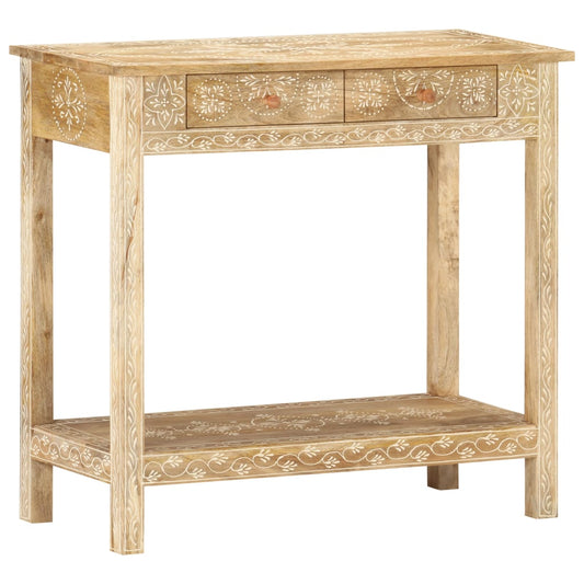 Console Table | Natural wood | Solid Mango Wood | 80 x 35 x 74 cm