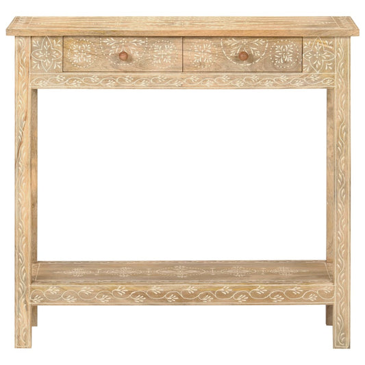 Console Table | Natural wood | Solid Mango Wood | 80 x 35 x 74 cm