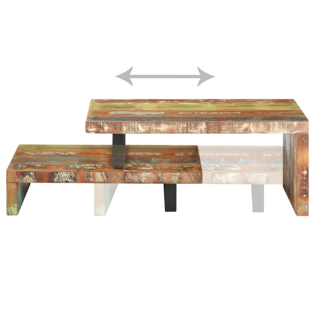 Coffee Table Multicolour Solid reclaimed wood, powder-coated iron