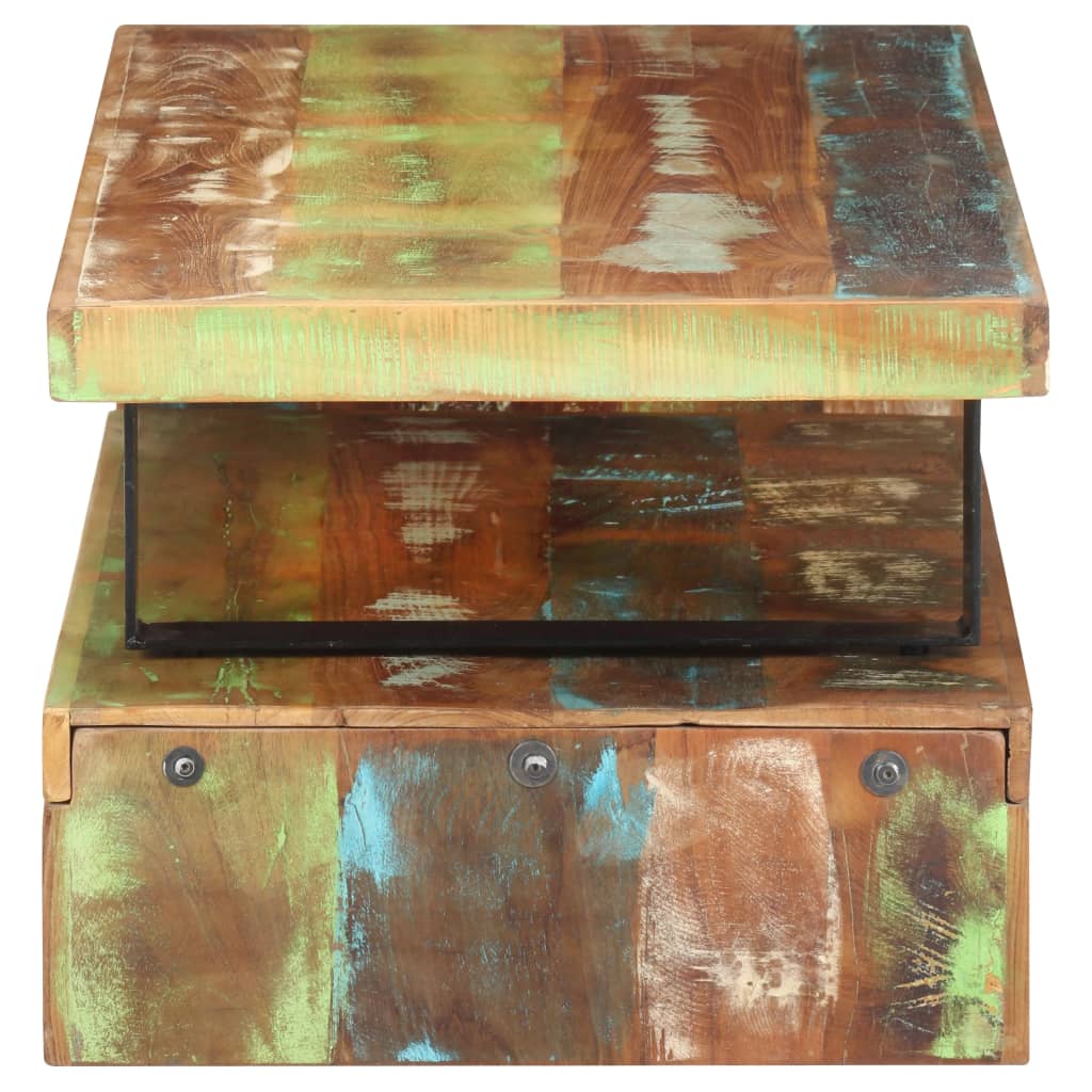 Coffee Table Multicolour Solid reclaimed wood, powder-coated iron
