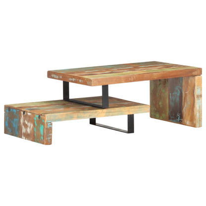 Coffee Table Multicolour Solid reclaimed wood, powder-coated iron