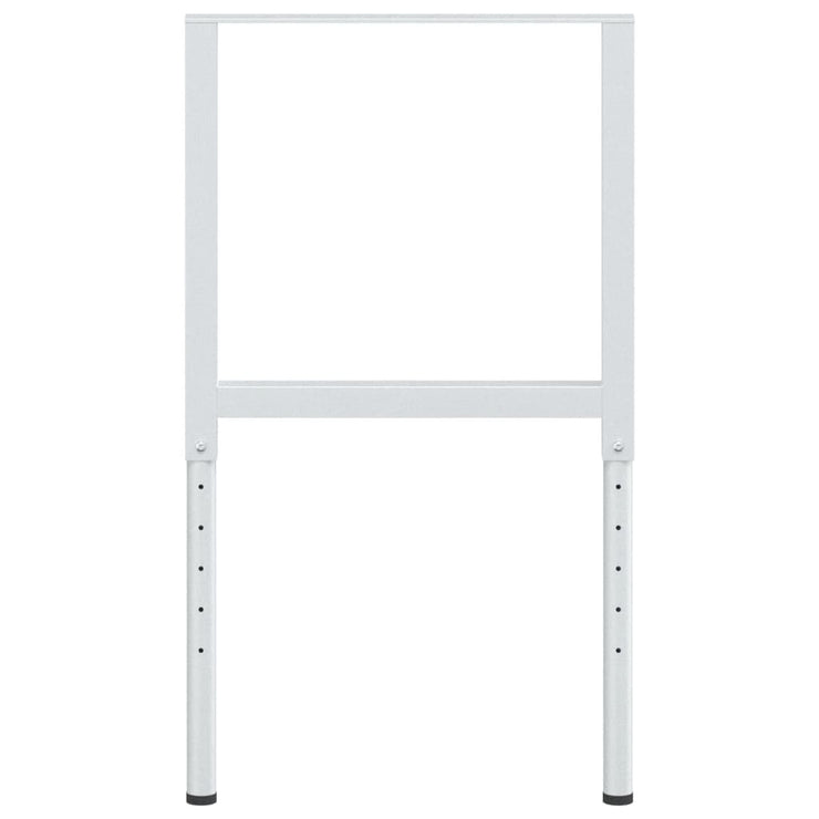 Adjustable Work Bench Frames 2 pcs Metal 55x(69-95.5) cm Grey