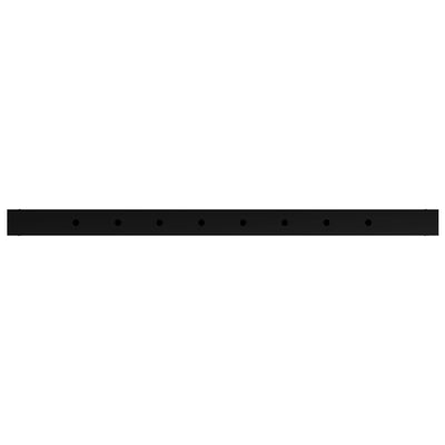 Adjustable Work Bench Frames 2 pcs Metal 85x(69-95.5) cm Black