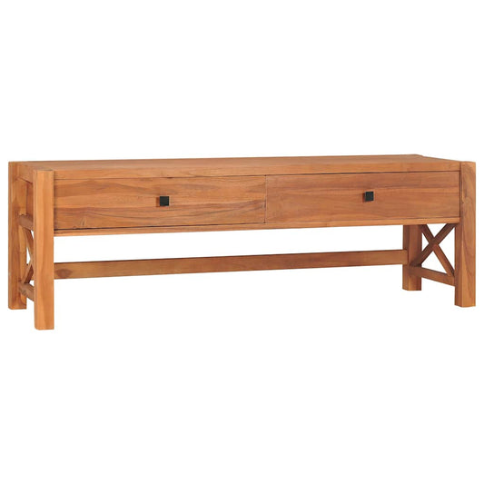 TV Cabinet | Natural Teak | Teak wood, plywood | 140 cm width | Rustic