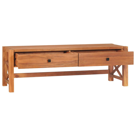 TV Cabinet | Natural Teak | Teak wood, plywood | 140 cm width | Rustic