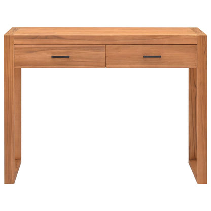Desk with 2 Drawers 100x40x75 cm Teak Wood