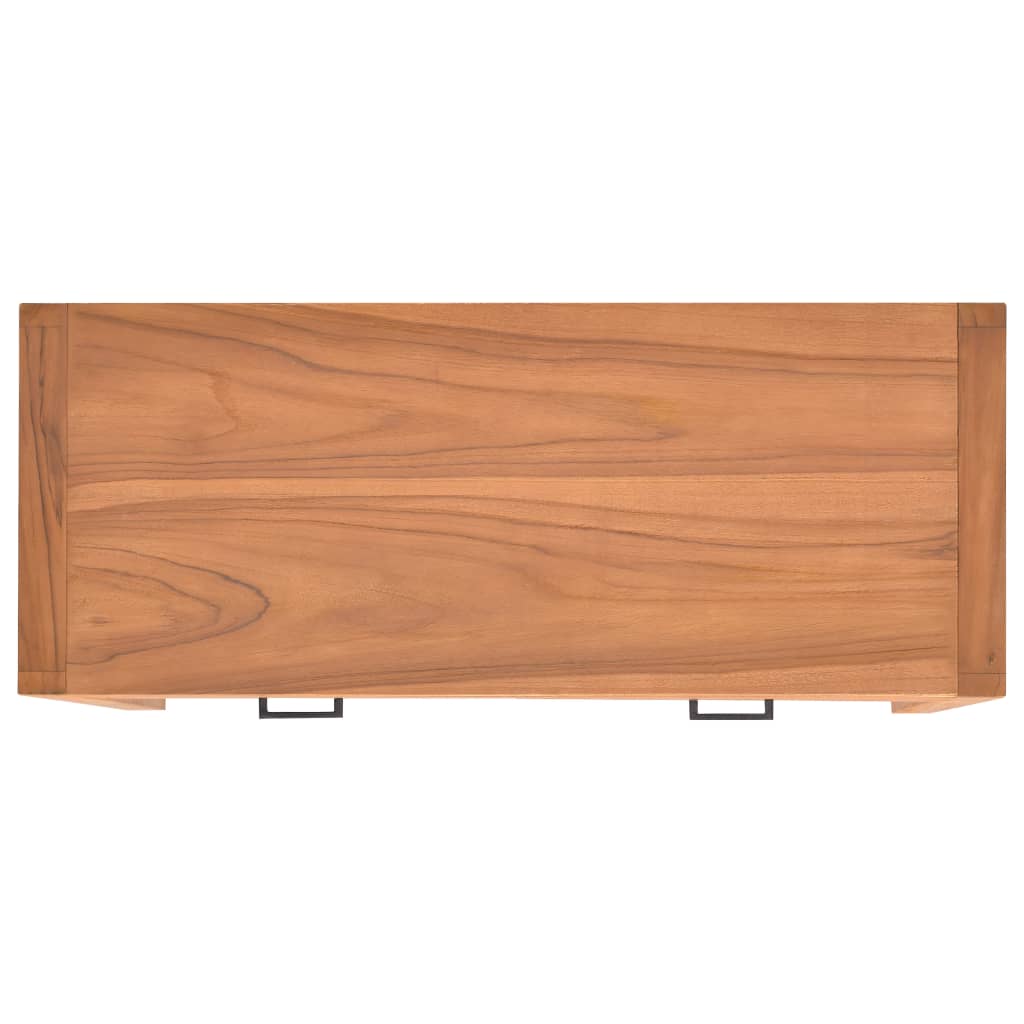 Desk with 2 Drawers 100x40x75 cm Teak Wood