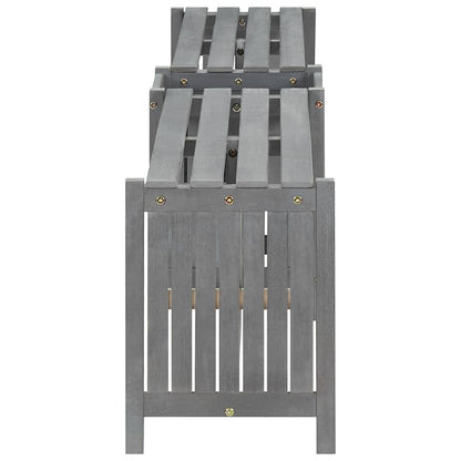 Garden Bench | Grey | Solid Acacia wood | Medium | Garden Bench | Rustic