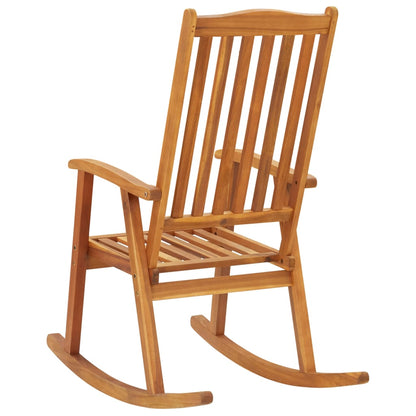 Rocking Chair | Brown | Solid Acacia Wood | Large | Durable