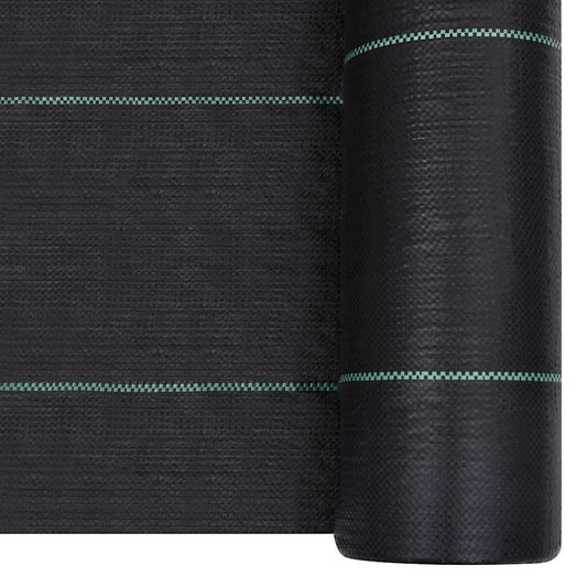 Weed Membrane | Black with green stripes | Polypropylene | 2x10 m