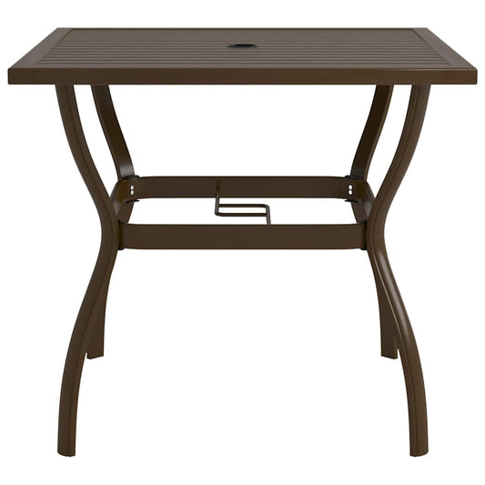 Garden Table | Brown | Powder-coated steel | Medium | Industrial