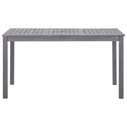 vidaXL Garden Table Grey wash Solid Acacia Wood Medium Durable