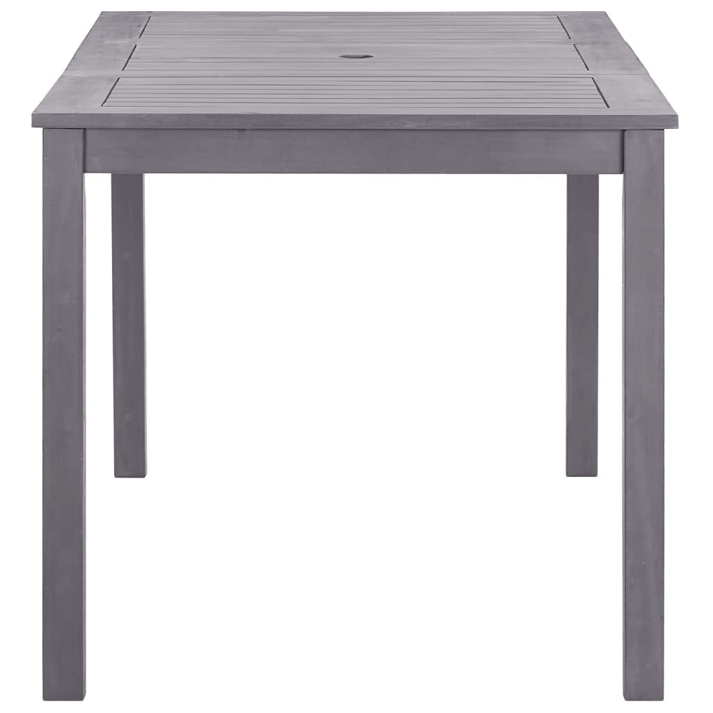 vidaXL Garden Table Grey wash Solid Acacia Wood Medium Durable