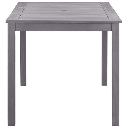 vidaXL Garden Table Grey wash Solid Acacia Wood Medium Durable
