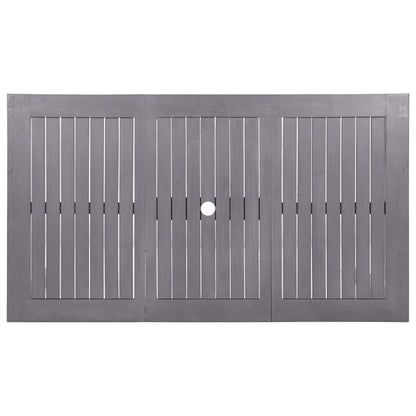 vidaXL Garden Table Grey wash Solid Acacia Wood Medium Durable