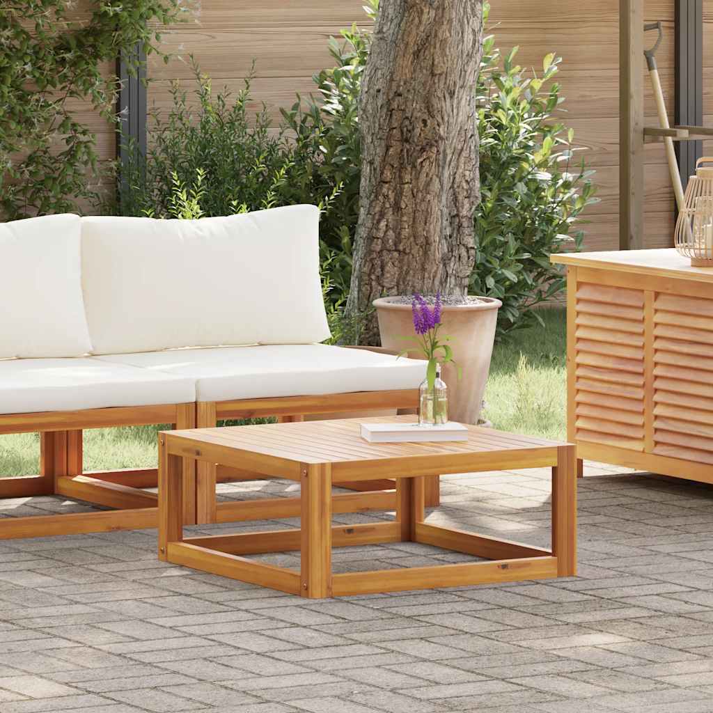 2 Piece Patio Sofa Set with Cushion Solid Acacia Wood