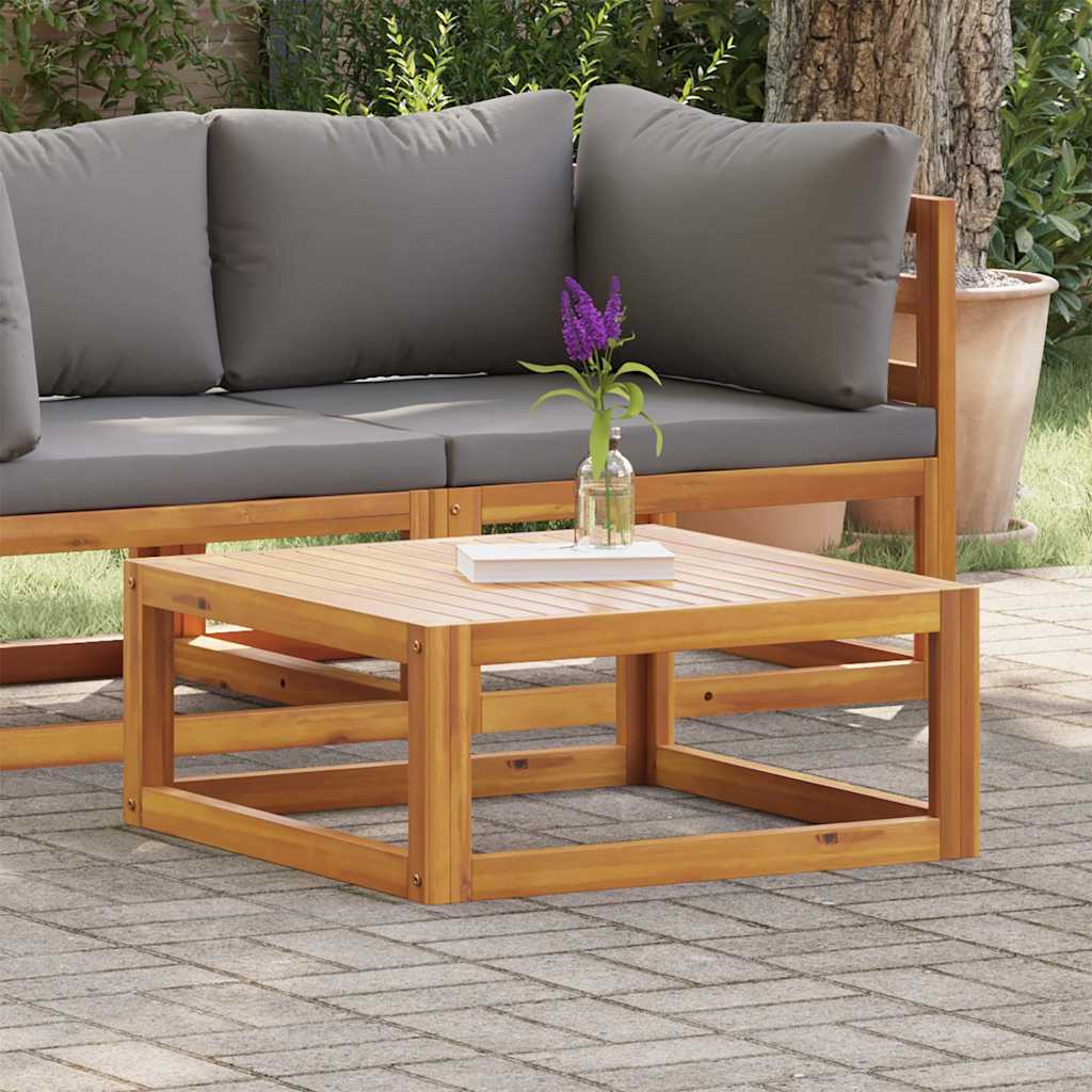 Coffee Table 26.7"x26.7"x11.4" Solid Acacia Wood