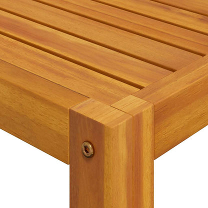 Coffee Table 26.7"x26.7"x11.4" Solid Acacia Wood