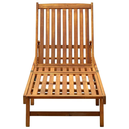 311871 vidaXL Sun Lounger Solid Acacia Wood