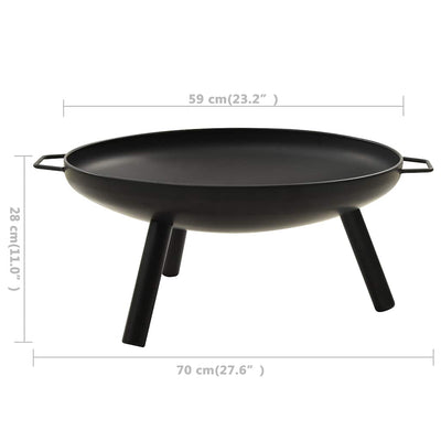 Fire Pit 70x59x28 cm Steel