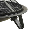 2-in-1 Fire Pit and BBQ with Poker 56x56x49 cm Steel