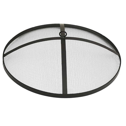 2-in-1 Fire Pit and BBQ with Poker 23.2"x23.2"x23.6" Stainless Steel