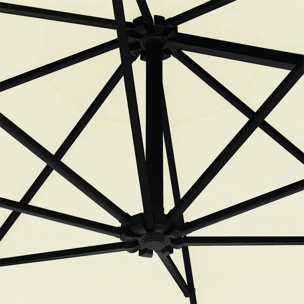 Garden Parasol | Sand | Polyester, Metal | 300 cm diameter | Tiltable