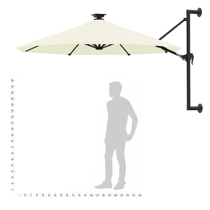 Garden Parasol | Sand | Polyester, Metal | 300 cm diameter | Tiltable