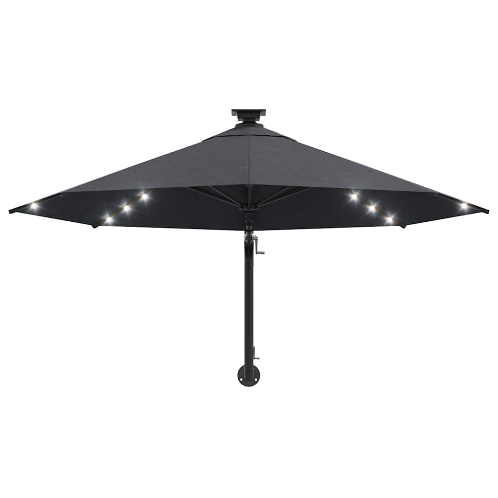Garden Parasol | Anthracite | Polyester fabric, Metal | Large | Tiltable