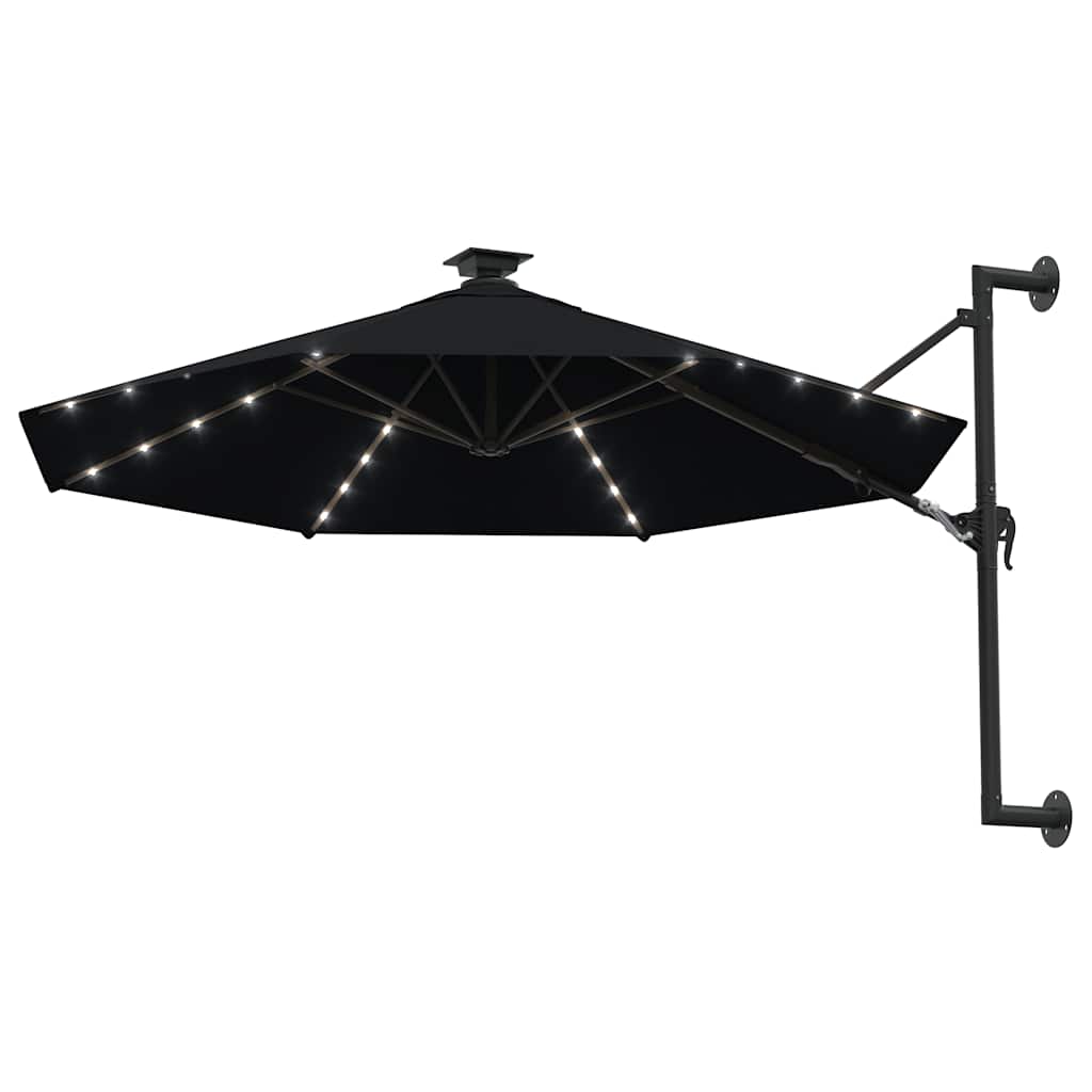 Garden Parasol | Black | Polyester and Metal | Large | Garden Parasol