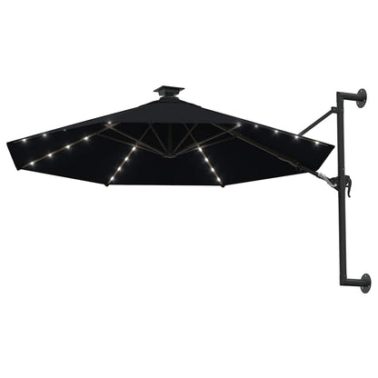 Garden Parasol | Black | Polyester and Metal | Large | Garden Parasol