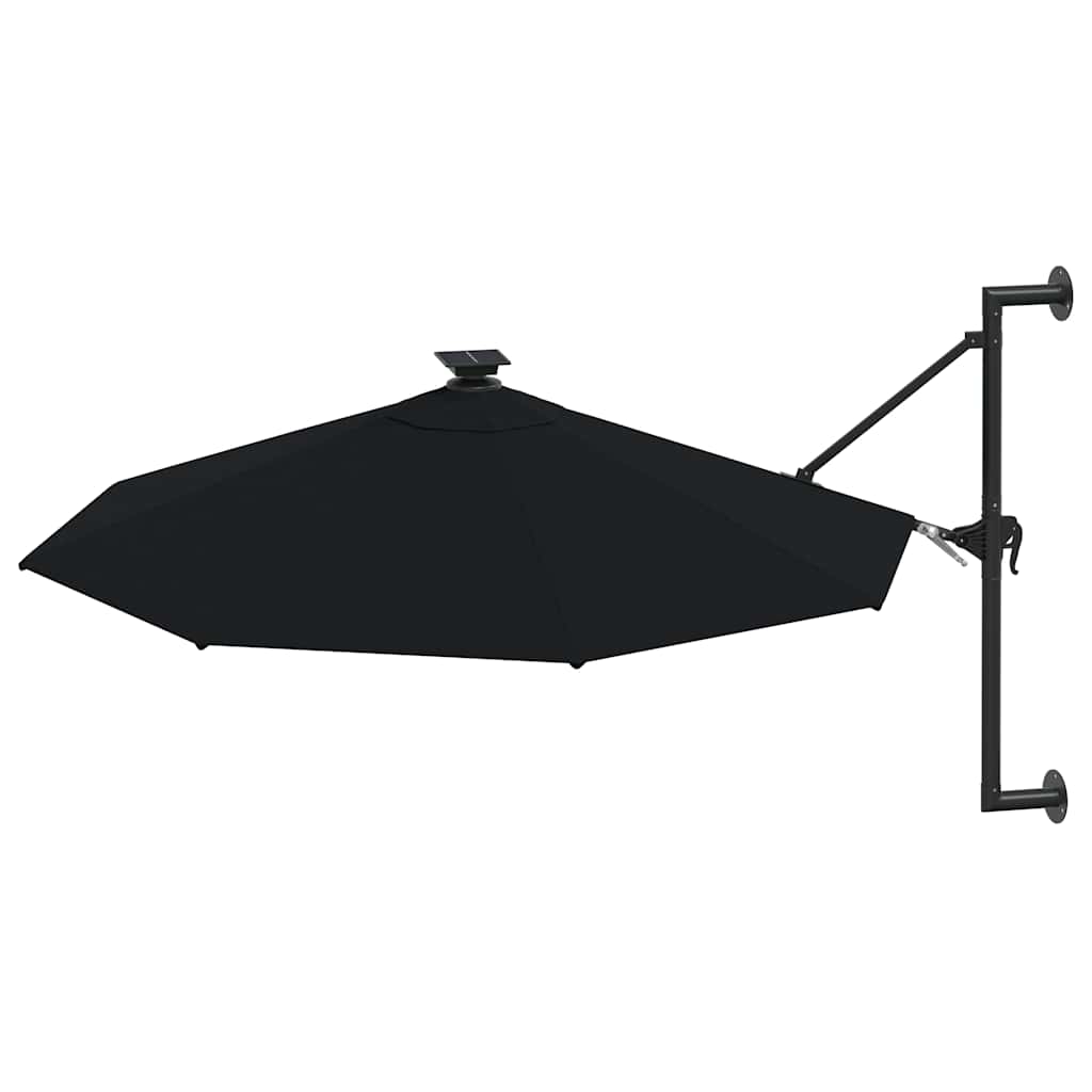 Garden Parasol | Black | Polyester and Metal | Large | Garden Parasol