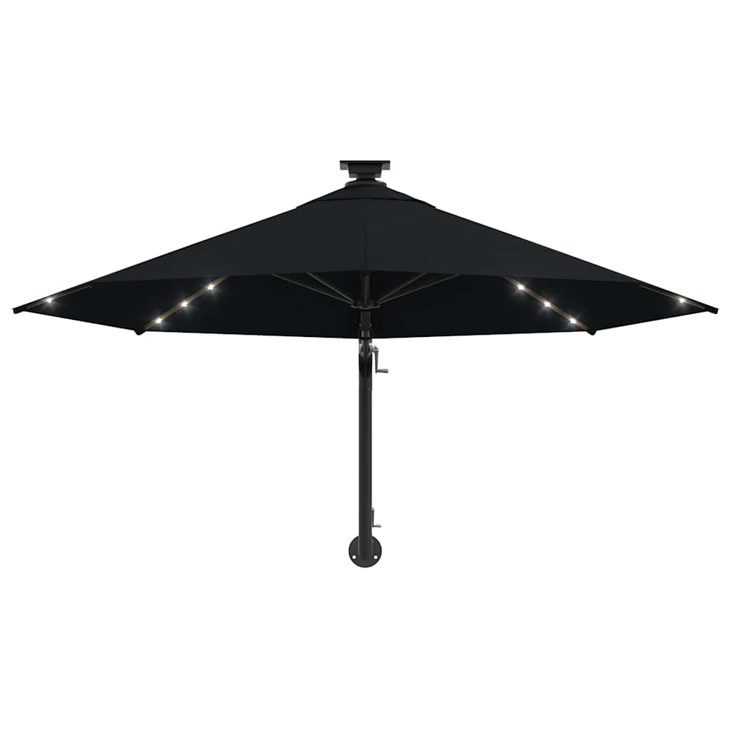 Garden Parasol | Black | Polyester and Metal | Large | Garden Parasol