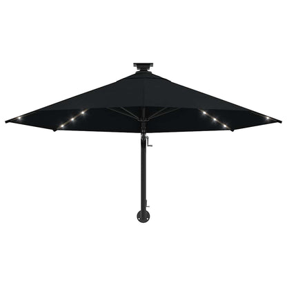 Garden Parasol | Black | Polyester and Metal | Large | Garden Parasol