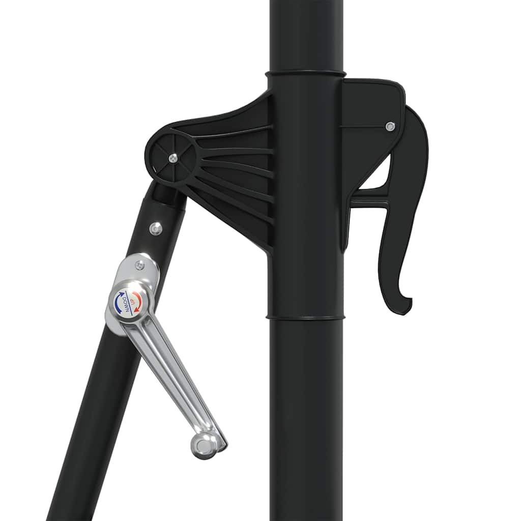 Garden Parasol | Black | Polyester and Metal | Large | Garden Parasol