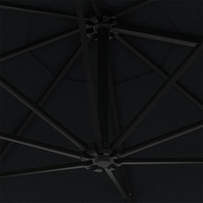 Garden Parasol | Black | Polyester and Metal | Large | Garden Parasol