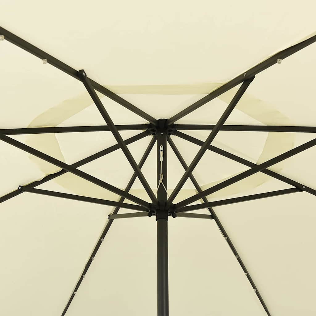 Garden Parasol | Sand | 100% polyester fabric, metal pole | Large