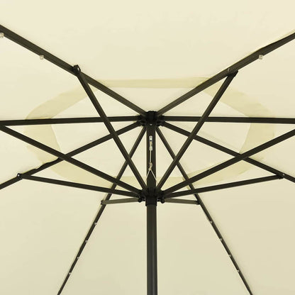 Garden Parasol | Sand | 100% polyester fabric, metal pole | Large